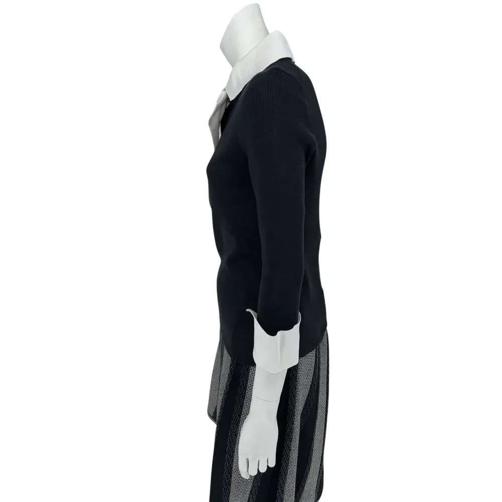 Chanel Sweater With Removable Bow - Size 42